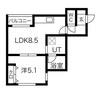 M・force月寒東 1LDKの間取り