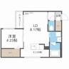 グランドサクセス本郷通 1LDKの間取り