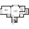メゾンエスポワール 1LDKの間取り