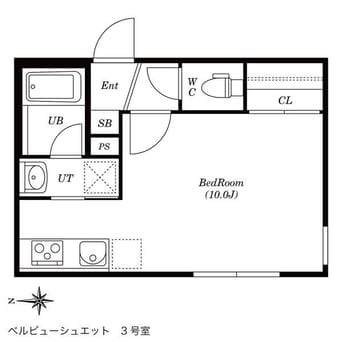 間取図 ベルビューシュエット