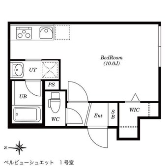 間取図 ベルビューシュエット