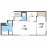 ALPHA本郷通II 1LDKの間取り
