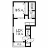 Core本郷通 1LDKの間取り