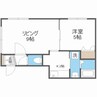 グランメール・ラ・ビレ 1LDKの間取り