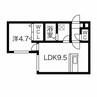 ティアラ南郷 1LDKの間取り