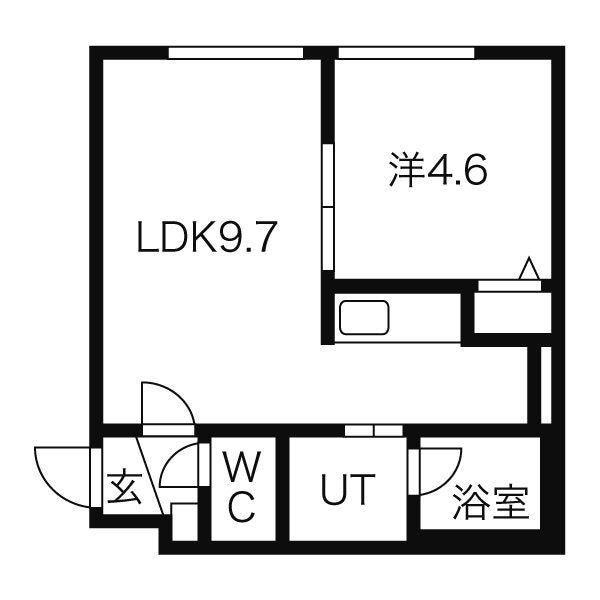 間取り図 オルセー厚別中央II A棟