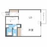サザンクロス南郷通 1LDKの間取り