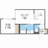 プリオール南郷 1LDKの間取り