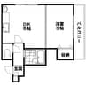 テラ本通11南 1LDKの間取り