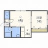 グラディート厚別 1LDKの間取り