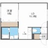 ラージヒル南郷１８ 1LDKの間取り