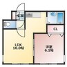 フォーマルハウト 1LDKの間取り