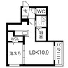 Seleccao南郷 1LDKの間取り