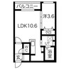Seleccao南郷 1LDKの間取り
