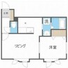 Ｖｉｖａｃｅ厚別 1LDKの間取り