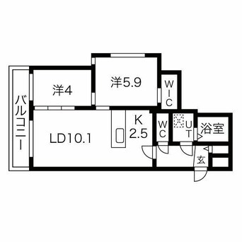 間取図 エアフォルク新さっぽろ