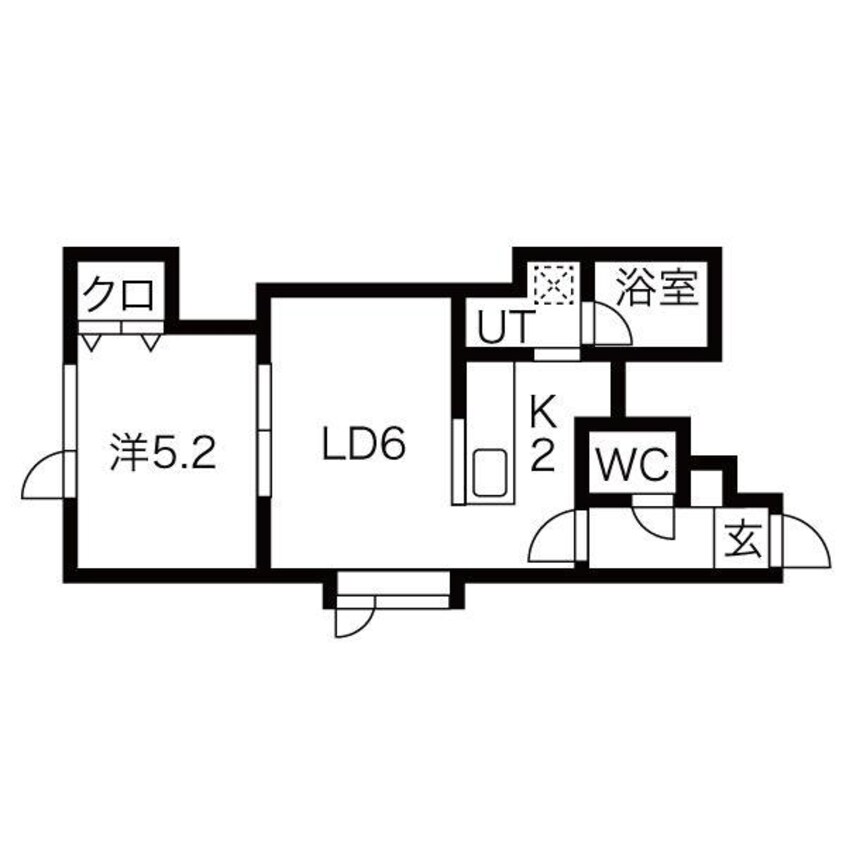 間取図 コスモ厚別Ⅱ