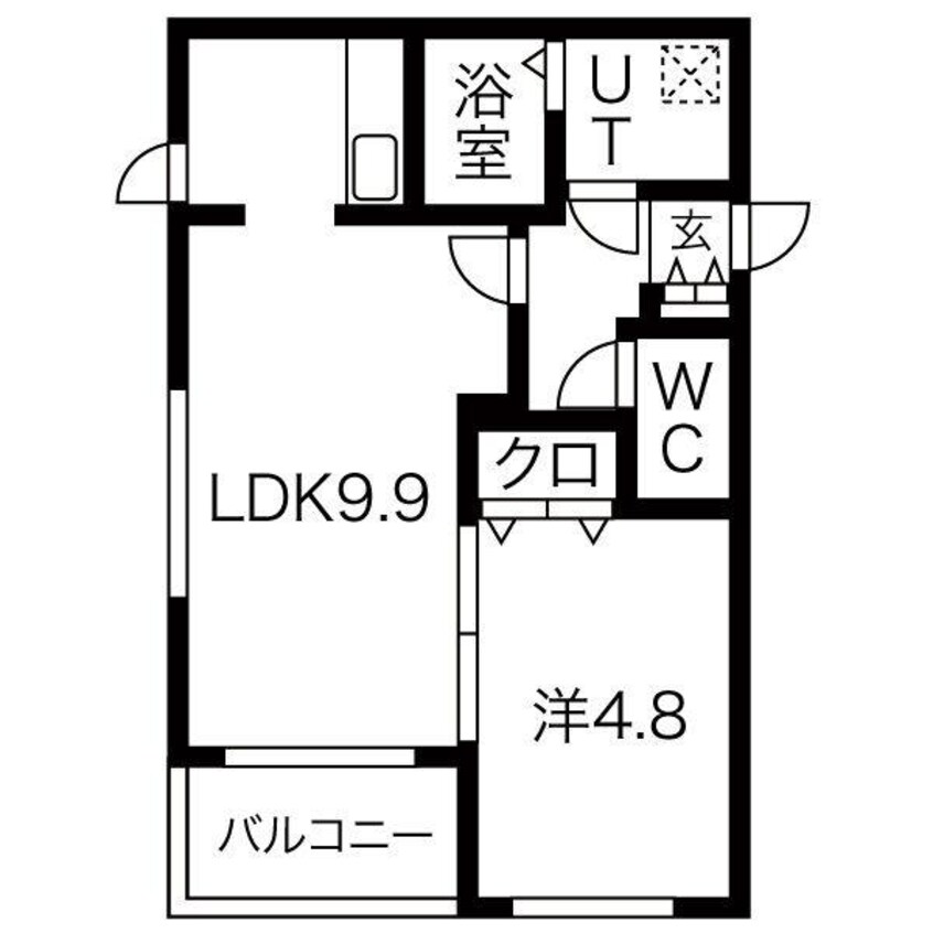 間取図 グランメゾン厚別