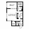 ORCHARD本通 1LDKの間取り