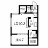 ORCHARD本通 1LDKの間取り