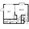 パストラル13 1DKの間取り