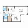 Balboni新札幌 1LDKの間取り