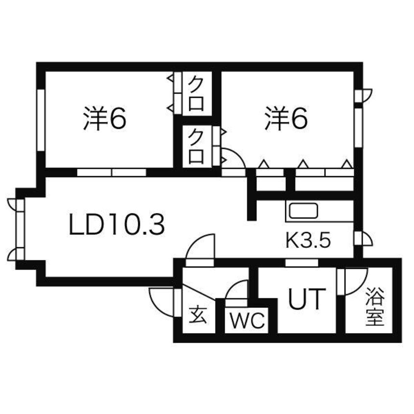 間取図 ノースフィールドA