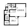 Primavorta 1LDKの間取り