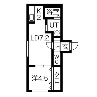 間取図 welina南郷10