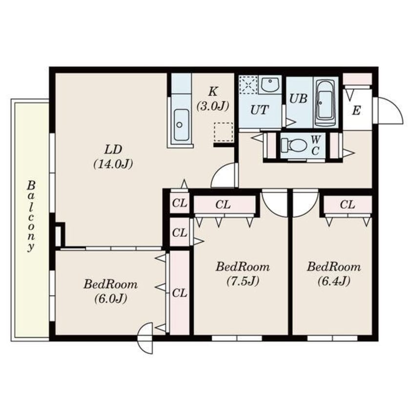 間取図 キャステル20
