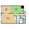 アクティブプラザ厚別西 2LDKの間取り