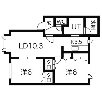 間取図 ノースフィールドＢ