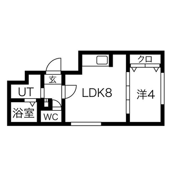 間取図 フラットＪ南郷通
