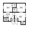 第1宇野マンション 3DKの間取り