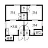 第1宇野マンション 3DKの間取り