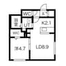 Elysee313 1LDKの間取り