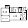 welina南郷16 1LDKの間取り