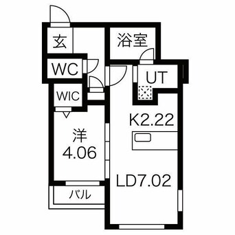 間取図 ヴァンテール月寒東