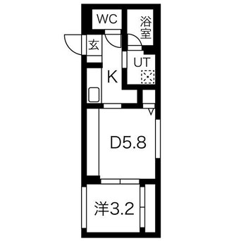 間取図 メニーズコート南郷13st