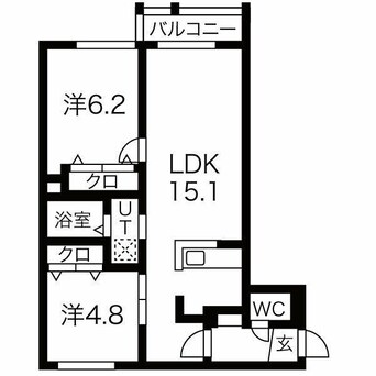 間取図 Asterope厚別南