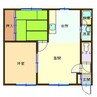 関井ハウス 2LDKの間取り