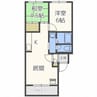 リヴァージュ 2LDKの間取り