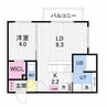Aster本通15 1LDKの間取り