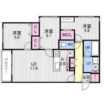 間取図 Aster本通15