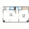 グレースコートB 1LDKの間取り