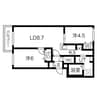 ブランシャールASひばりが丘 2LDKの間取り