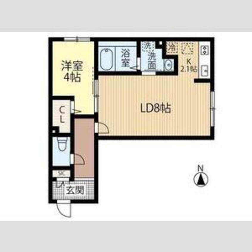 間取図 LA　Conforto厚別