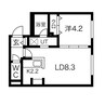 EEL新札幌 1LDKの間取り