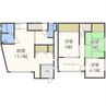 清田２－２貸家 3LDK+Sの間取り