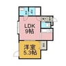 フリューブジョーヌⅡ 1LDKの間取り